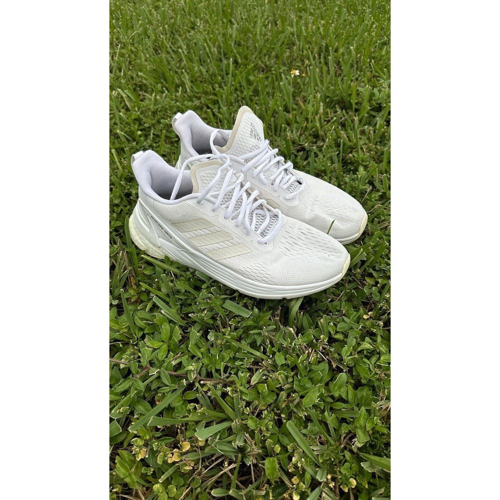 Adidas Response Super Boost Womens Size 10 Triple White Running Shoes FY6490